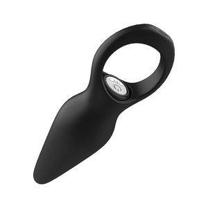 Plug Anal em Silicone com Vibrador 9 Modos Recarregável
