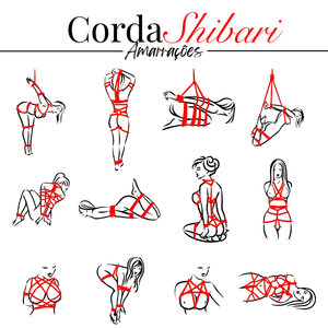 Corda Shibari Fetiche Sado Bondage em Algodão 10m