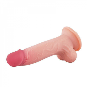 Pênis Super Realístico Dupla Camada com Ventosa Removível 17,5x3,7cm