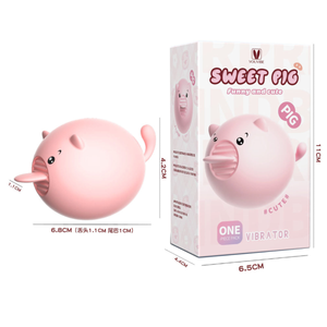 Vibrador Mini Estimulador Clitoriano em formato de Porquinho Sweet Pig
