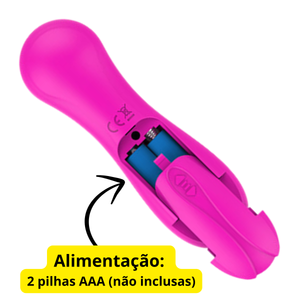 Vibrador Sugador Estimulador Feminino com Sucção 7 Modos Recarregável a Pilhas