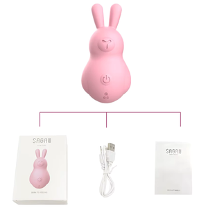 Vibrador Estimulador Clitoriano Coelhinho Recarregável 10 Modos
