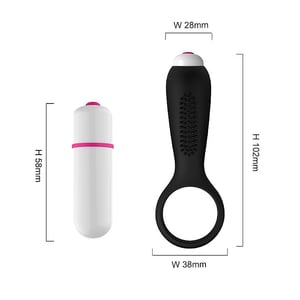 Anel Peniano com Vibro e Cerdas Estimuladoras Clitoriano