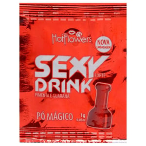 Pó Mágico Estimulante Sexual Unissex Sexy Drink Forte Pimenta e Guaraná