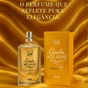 Perfume Colônia Feminina Linda Milion Inspiração Lady Million 50ml