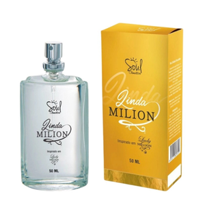Perfume Colônia Feminina Linda Milion Inspiração Lady Million 50ml