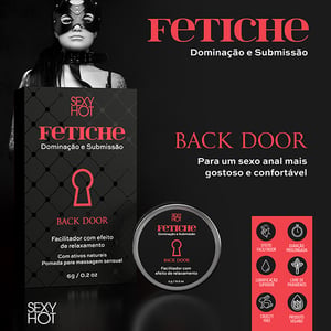 Pomada Dessensibilizante Facilitador Anal Back Door Efeito Relaxante 6g