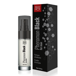 Perfume Masculino Pheromon Black For Man com Feromônio Inspirado no 212 Black 15ml