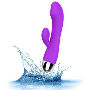Vibrador Rabbit Ponto G em Silicone Flexível 12 Modos de Vibração