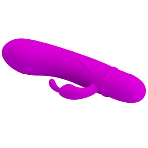Mini Vibrador Rabbit Ponto G à Pilha 10 Modos de Vibração