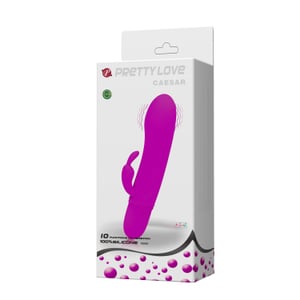 Mini Vibrador Rabbit Ponto G à Pilha 10 Modos de Vibração