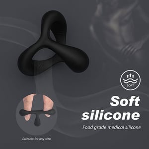 Anel Peniano em Silicone Flexível com Encaixe do Escroto