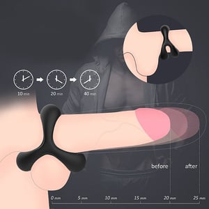 Anel Peniano em Silicone Flexível com Encaixe do Escroto