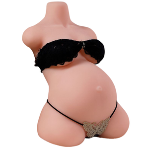 Boneca Sexual Realista Torso Meio Corpo Grávida Vagina e Ânus 7,5Kg
