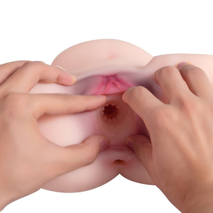Masturbador Masculino Bunda Realista Vagina e Ânus em CyberSkin 2,3kg