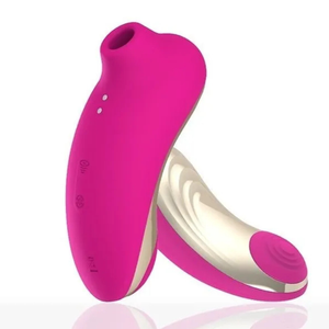 Vibrador Sugador 2 em 1 Pulsação e Tapping 8 Modos Duplo Estímulo