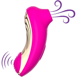 Vibrador Sugador 2 em 1 Pulsação e Tapping 8 Modos Duplo Estímulo