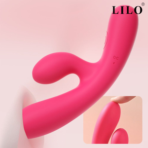 Mini Vibrador Rabbit Recarregável com Estimulador Clitoriano 10 Modos
