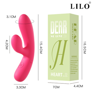 Mini Vibrador Rabbit Recarregável com Estimulador Clitoriano 10 Modos