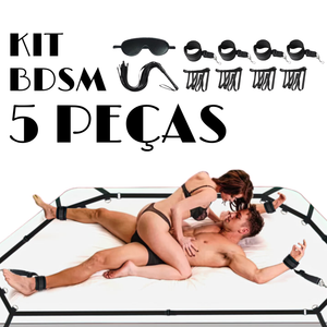 Kit Sado Bondage para Cama BDSM com 5 Peças