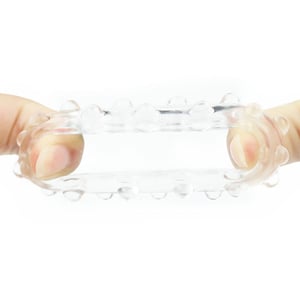 Anel Peniano Power Plus com Cerdas em Silicone Flexível