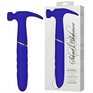 Vibrador Erótico Formato Martelo Recarregável com 3 Intensidades e 20 Modos