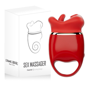 Vibrador Clitóris Boca com Língua Mágica e Tapping
