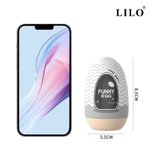 Egg Masturbador Masculino Formato de Ovo com Ânus Texturizada em CyberSkin