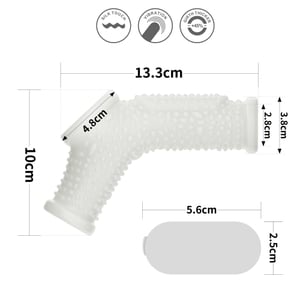 Meia Capa Peniana Texturizada em Silicone Flexível com Vibrador