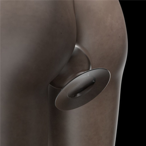 Plug Anal em Silicone Transparente com Ventosa 12x6cm