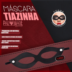 Máscara Sexy Tiazinha em Couro