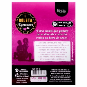 Roleta Kamasutra Jogo para Casais de Posições