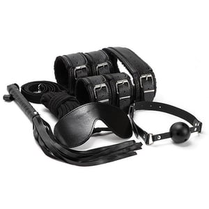 Kit Sado Erótico Bondage 8 Peças Completo