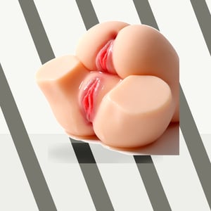 Masturbador Bumbum Realista Duplo MC-211 6,5kg com Vagina e Ânus