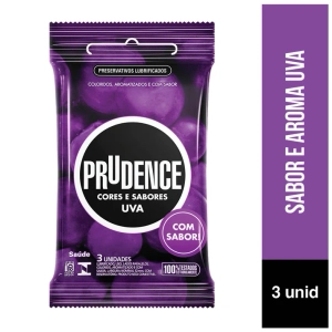 Preservativos Aromatizados Cores e Sabores Prudence 3 Unidades