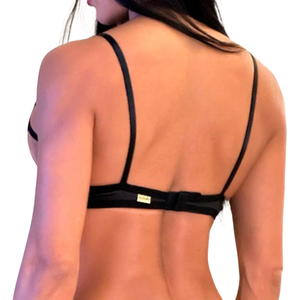 Sutiã Sexy Vazado com Aro em Renda Guipir e Lycra com Regulagem