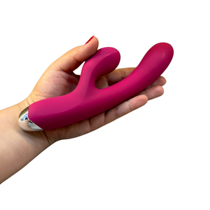 Vibrador Duplo Motor Potente Ponto G e Estimulador Clitóris 10 Modos