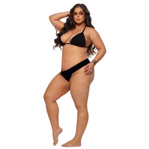 Conjunto Biquíni Plus Size com Bojo e Regulagem de Amarração