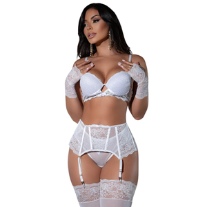 Conjunto com Bojo 4 em 1 Com Cinta Liga