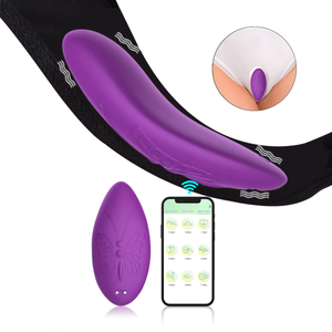 Vibrador de Calcinha via Aplicativo Estimulador Clitoriano 9 Modos Relevo de Borboleta