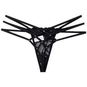 Calcinha Sensual com Bordado e Strass