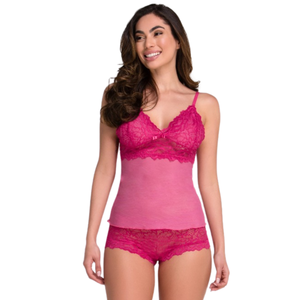 Baby Doll Sensual em Renda e Tule com Alças de Regulagem
