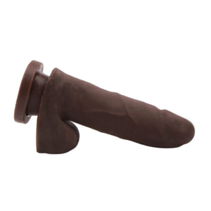 Pênis Realista Vertebrado CyberSkin com Escroto 15x3,5cm