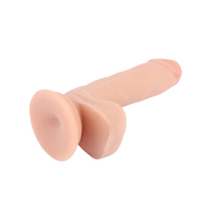 Pênis Realista Vertebrado CyberSkin com Escroto 15x3,5cm