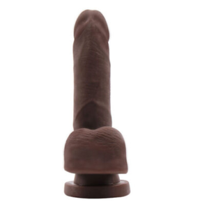Pênis Realista Vertebrado CyberSkin com Escroto 15x3,5cm