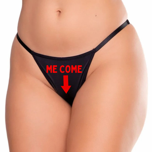 Calcinha com Regulagem Fio Dental Frases Sexy e Provocante