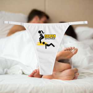 Calcinha Fio Dental Hotwife Cuckold Fetiche Sado Frases Corno Branco