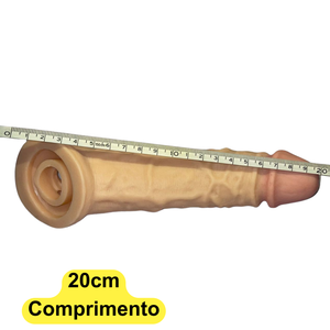 Capa Peniana Expansora Aumenta Pênis e Realista 20 x 4,5cm