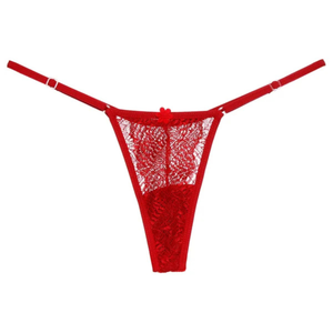 Calcinha Fio Dental Renda Sexy com Regulagem