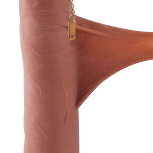 Pênis Realista Dupla Camada com Vértebra Ventosa Removível 17x4cm
